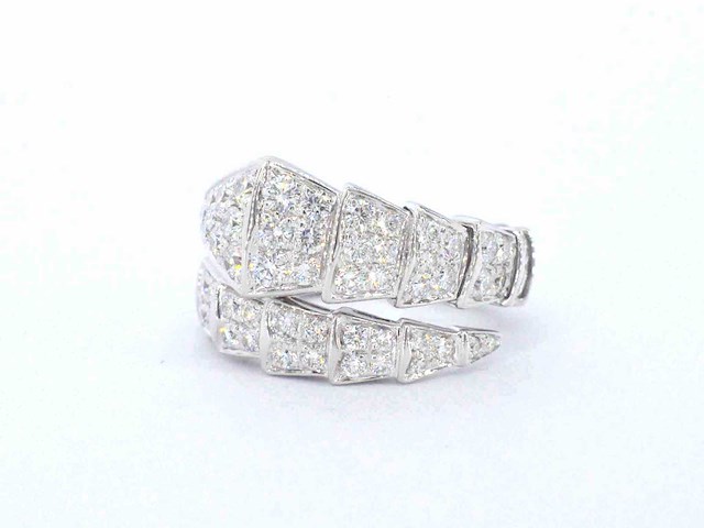 Bvlgari - serpenti viper ring pavé met diamanten - afbeelding 2 van  11