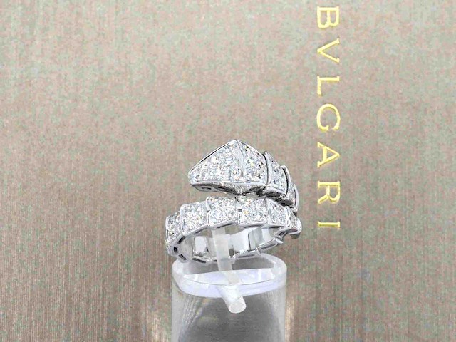 Bvlgari - serpenti viper ring pavé met diamanten - afbeelding 7 van  11