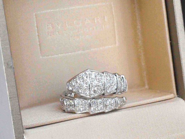 Bvlgari - serpenti viper ring pavé met diamanten - afbeelding 11 van  11