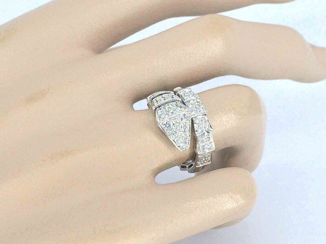 Bvlgari - serpenti viper ring pave met diamanten - afbeelding 5 van  12