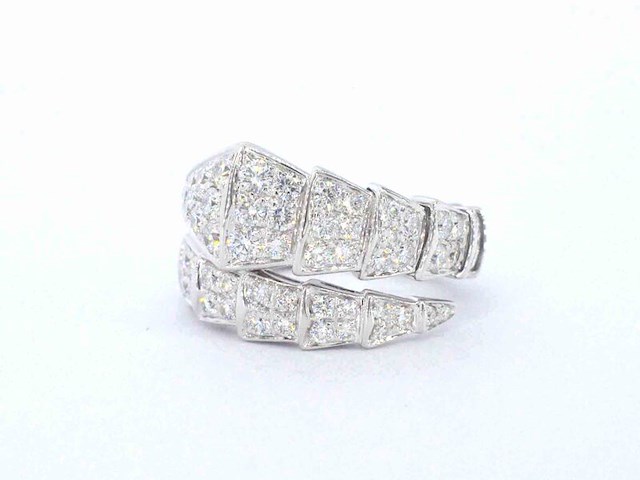 Bvlgari - serpenti viper ring pave met diamanten - afbeelding 12 van  12
