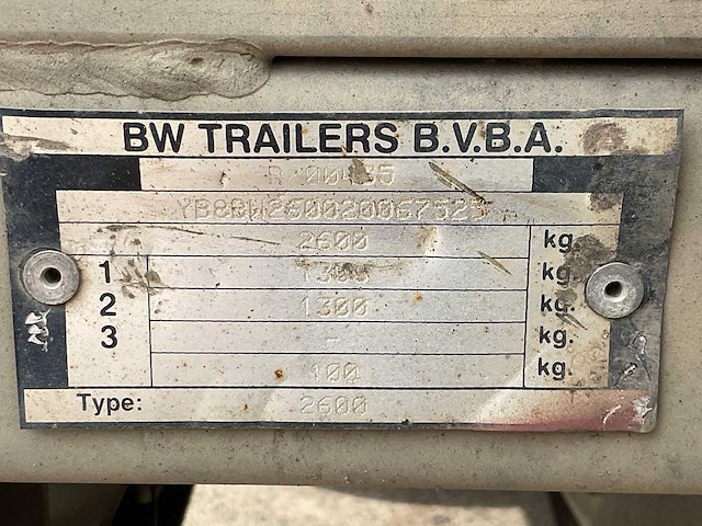 Bw 2600 kabelhaspel aanhangwagen - afbeelding 8 van  16