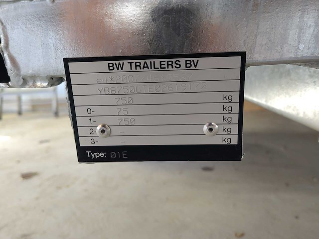 Bw trailers aanhangwagen - afbeelding 7 van  7