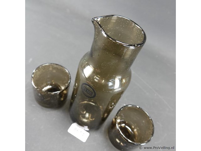 By-boo glazen (wijn)karaf met twee bijpassende glazen - afbeelding 3 van  5