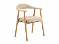 By fonq nordic eetkamerstoel eikenhout (2x)
