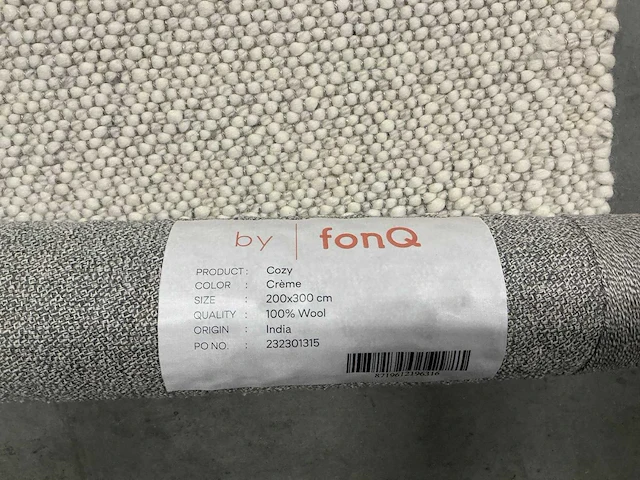 By fonq vloerkleed cozy creme 200x300cm 100% wool - afbeelding 4 van  4