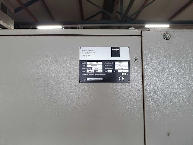 Bystronic - 2005 - byspeed 3015 + bytrans - lasersnijmachine - afbeelding 5 van  5