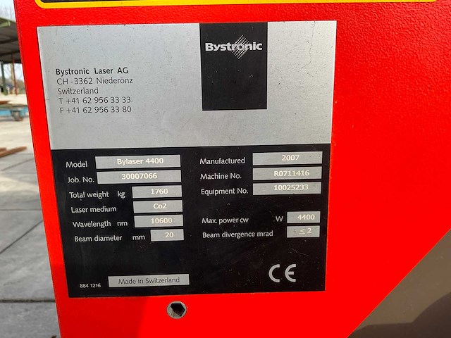 Bystronic - 2007 - bylaser 4400 - afbeelding 2 van  2