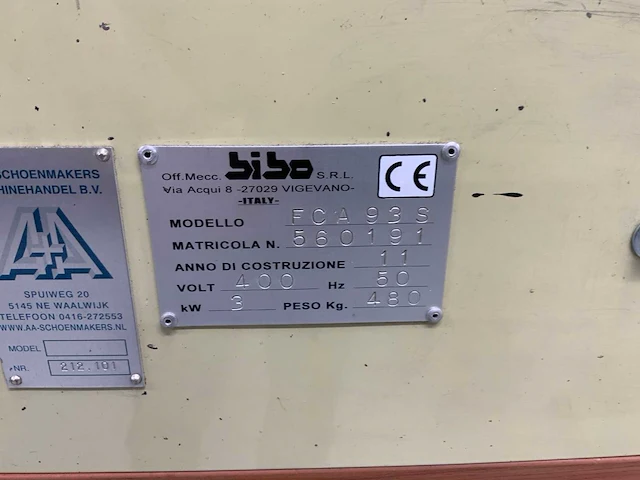 (c) 2013 bibo fca 93n automatische pons / afkortsnijmachine - afbeelding 9 van  10