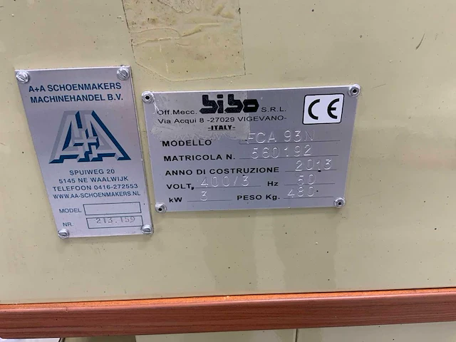 (c) 2013 bibo fca 93n automatische pons / afkortsnijmachine - afbeelding 9 van  12