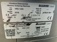 (c) 2019 allgaier / flexicon vrs 1200 zeefopstelling - afbeelding 7 van  16