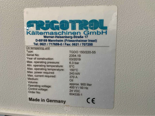 (c) 2019 frigotrol tgdo 150/220-55 koelunit - afbeelding 3 van  12