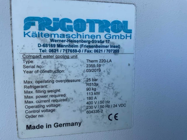 (c) 2019 frigotrol therm-22-la compact waterkoeler - afbeelding 3 van  11