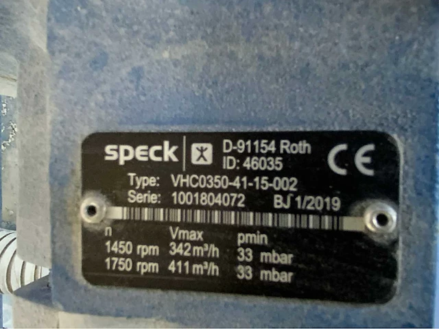(c) 2019 speck vhc0350-41-15-002 vacuüminstallatie - afbeelding 3 van  12