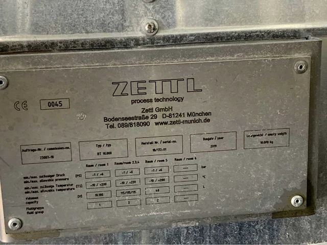 (c) 2019 zettl bt 10.000 horizontal fast running paddle mixer dryer station - afbeelding 22 van  33