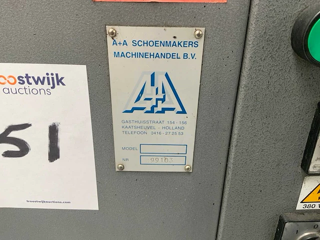 (c) a+a schoenmakers schalmmachine - afbeelding 1 van  7
