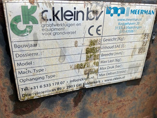 C. klein cw00 graafbak (2x) - afbeelding 9 van  9