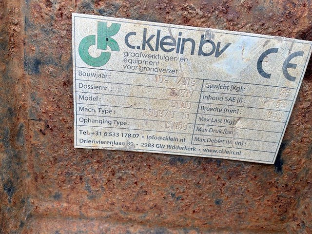 C. klein cw00 graafbak (2x) - afbeelding 6 van  9