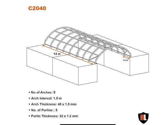 C2040 - container overkapping nieuw - afbeelding 3 van  4