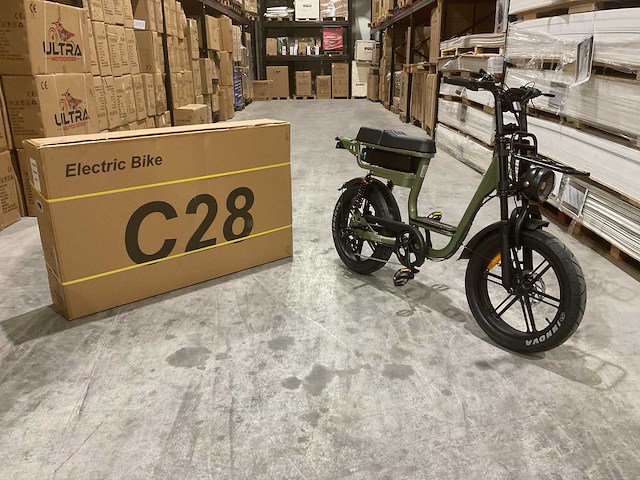 C28 groen elektrische fiets - afbeelding 1 van  67