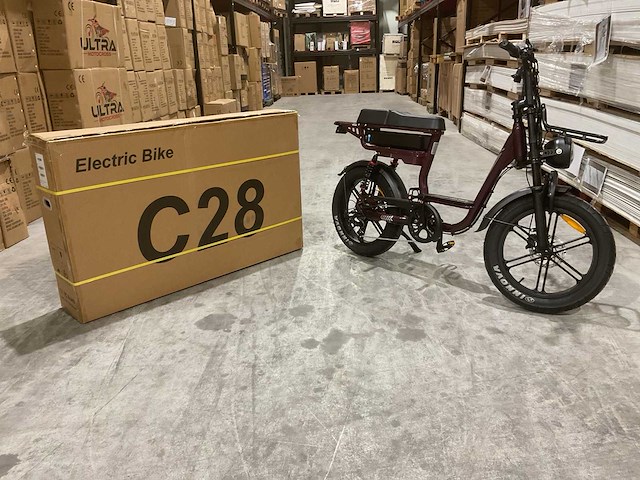 C28 paars elektrische fiets - afbeelding 7 van  15