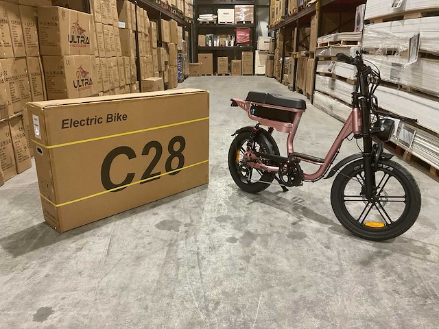 C28 roze elektrische fiets - afbeelding 17 van  23