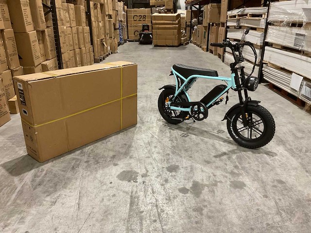 C80 mini light blue elektrische fiets - afbeelding 11 van  23