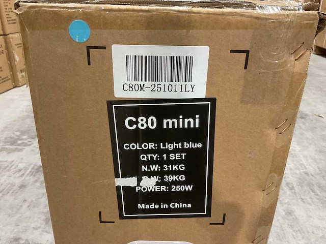 C80 mini light blue elektrische fiets - afbeelding 11 van  20