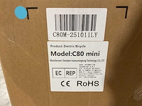 C80 mini light blue elektrische fiets - afbeelding 13 van  20