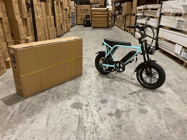 C80 mini light blue elektrische fiets - afbeelding 11 van  23