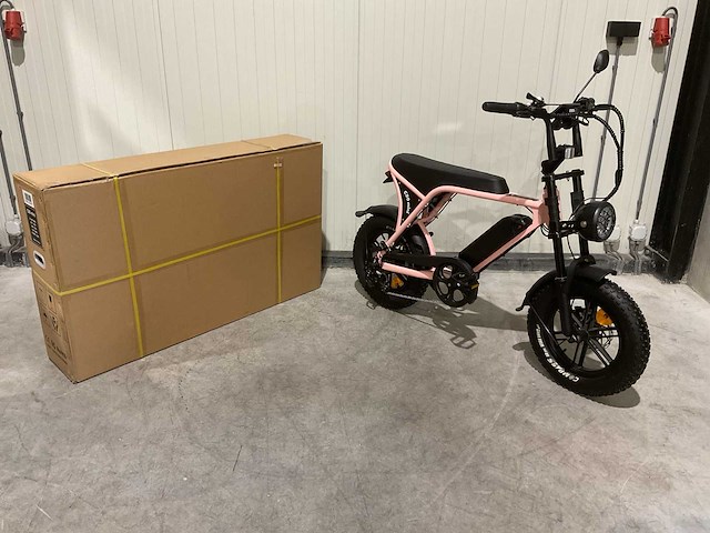 C80 mini roze elektrische fiets - afbeelding 1 van  62