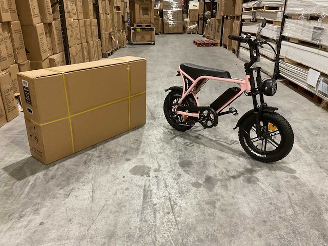 C80 mini roze elektrische fiets - afbeelding 9 van  18