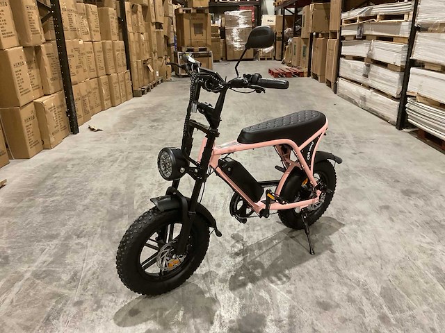 C80 mini roze elektrische fiets - afbeelding 1 van  19