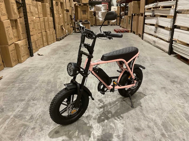 C80 mini roze elektrische fiets - afbeelding 1 van  21