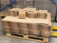 Ca. 1000x verzenddozen 18x14x11cm zware enkelgolf, bruin - afbeelding 1 van  4