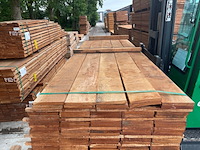 Ca. 100x angelim pedra beschoeiingsplanken, 20x200mm, lengte 30/300cm, 8/350cm, 40/400cm, 15/500cm, 7/550cm - afbeelding 1 van  3