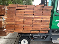 Ca. 100x angelim pedra beschoeiingsplanken, 20x200mm, lengte 30/300cm, 8/350cm, 40/400cm, 15/500cm, 7/550cm - afbeelding 3 van  3