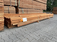 Ca. 100x angelim pedra onderligers fijnbezaagd, 40x60mm, lengte 465cm - afbeelding 4 van  4