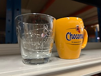 Ca. 100x chocomel mokken/glazen - afbeelding 2 van  6