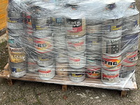 Ca. 100x diverse merken aflakken , sigma, wijzonol, trimetal, flexa, verschillende kleuren - afbeelding 1 van  2