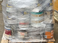 Ca. 100x diverse merken aflakken , sigma, wijzonol, trimetal, flexa, verschillende kleuren - afbeelding 1 van  4