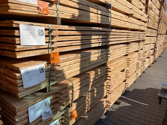 Ca. 100x douglas planken fijnbezaagd, 18x200mm, lengte 500cm - afbeelding 4 van  4