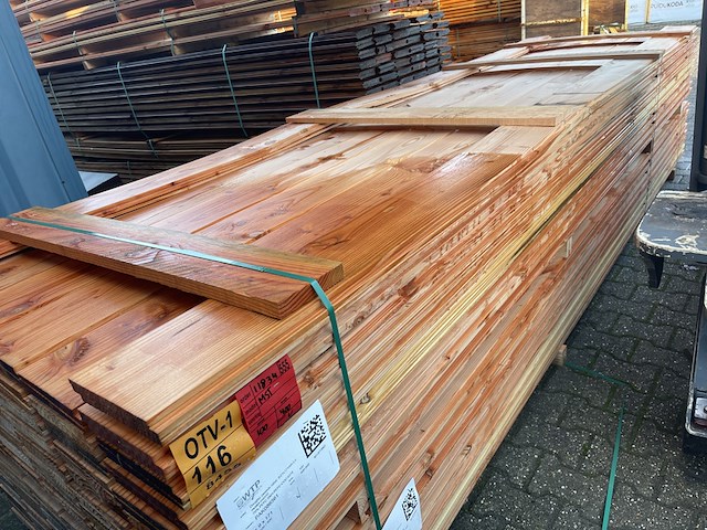 Ca. 100x douglas zweeds rabat, 21x190mm, lengte 400cm - afbeelding 2 van  3