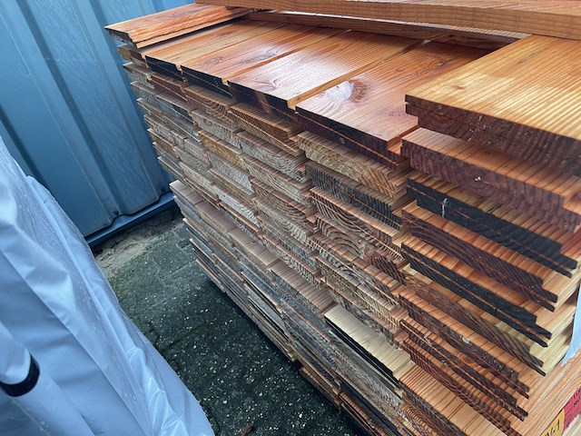 Ca. 100x douglas zweeds rabat, 21x190mm, lengte 400cm - afbeelding 3 van  3