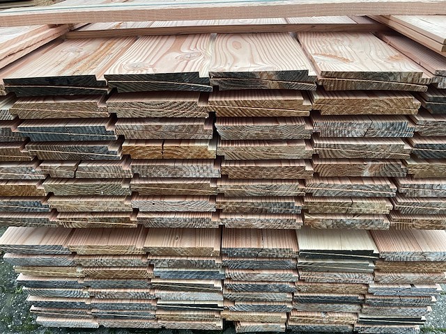 Ca. 100x douglas zweeds rabat, 21x190mm, lengte 400cm - afbeelding 3 van  3