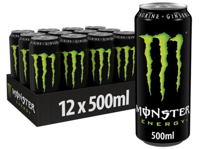 Ca. 100x energiedrink - 12 pack monster, green - afbeelding 1 van  1