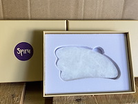 Ca. 100x guasha schraper witte jade wolk - afbeelding 2 van  3