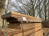 Ca. 100x guyana teak beschoeiingsplanken, 20x100mm, lengte 300cm - afbeelding 4 van  4