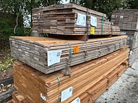 Ca. 100x guyana teak beschoeiingsplanken, 20x100mm, lengte 300cm - afbeelding 4 van  4