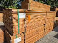 Ca. 100x guyana teak beschoeiingsplanken, 20x100mm, lengte 350cm - afbeelding 4 van  4